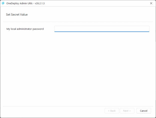 Secrets - OneDeploy