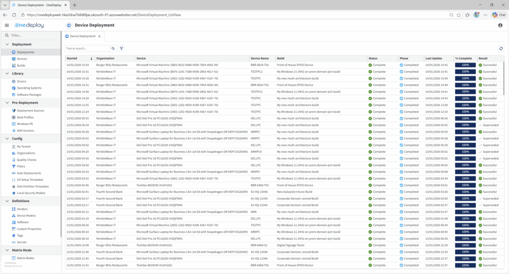 Deployments - OneDeploy
