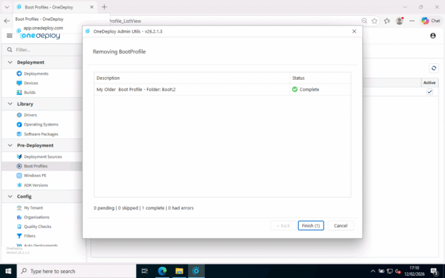 Boot Profiles - OneDeploy