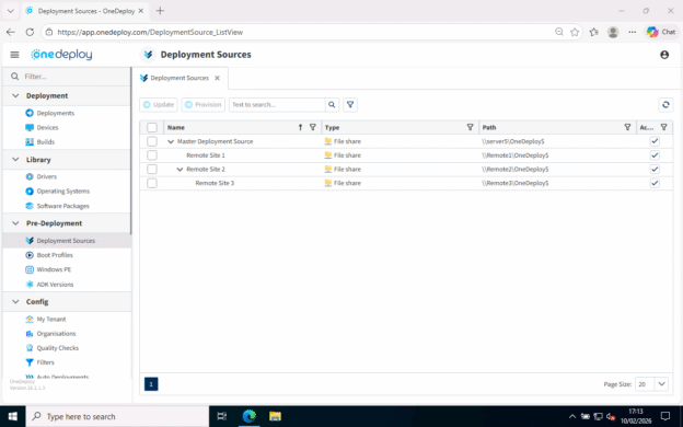 Deployment Sources - OneDeploy